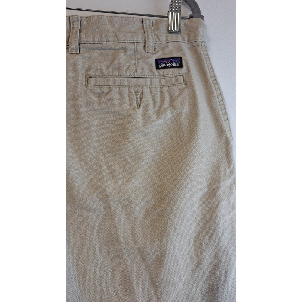 Patagonia Quandary Mens Pants 35x 31 Khaki Organic Cotton Outdoor Hiking Work - Picture 3 of 6